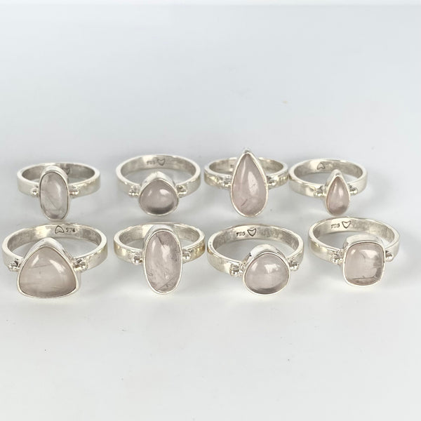 Rose Quartz Mali Ring-Tasmanian Jewellery and gemstones-Rare and Beautiful