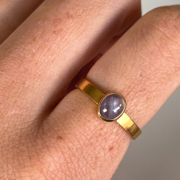 Star Sapphire Gold Ring-Tasmanian Jewellery and gemstones-Rare and Beautiful