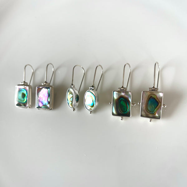 Paua earrings-Tasmanian Jewellery and gemstones-Rare and Beautiful