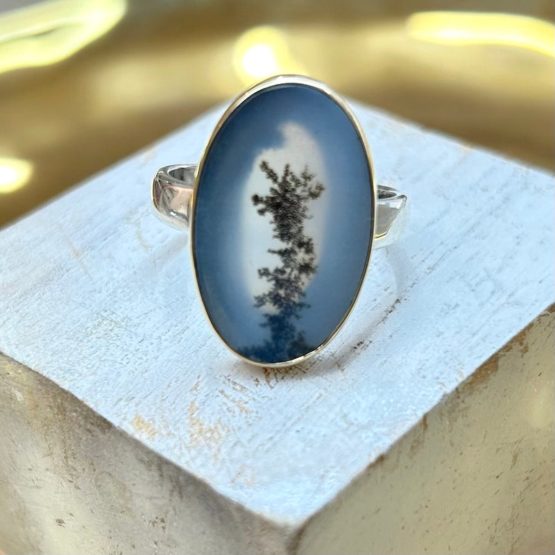 Two tone Dendrite Rings-Tasmanian Jewellery and gemstones-Rare and Beautiful