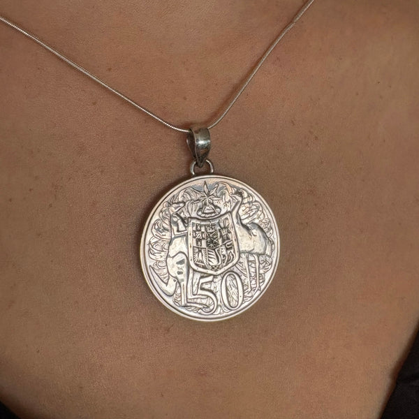 1966 50cent Coin Pendant