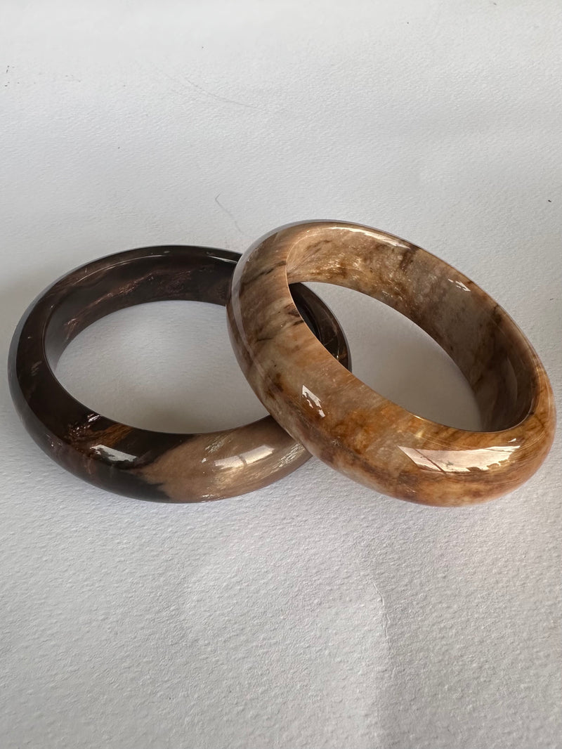 Fossil Wood Bangles-Tasmanian Jewellery and gemstones-Rare and Beautiful