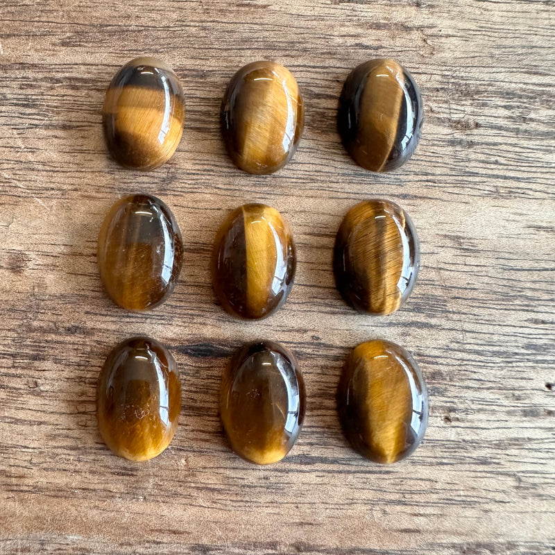 Tigers Eye x9-Tasmanian Jewellery and gemstones-Rare and Beautiful