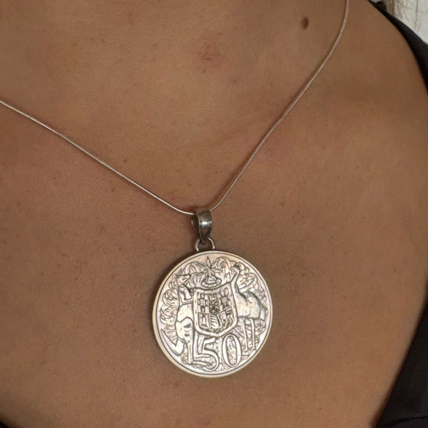 1966 50cent Coin Pendant
