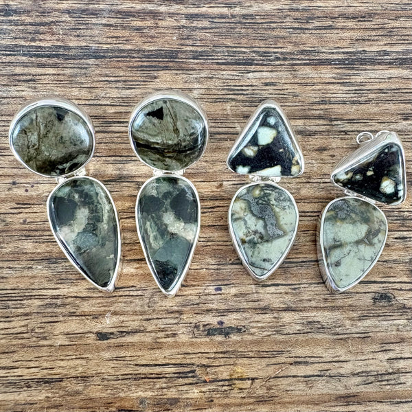 Two stone Jade studs-Tasmanian Jewellery and gemstones-Rare and Beautiful