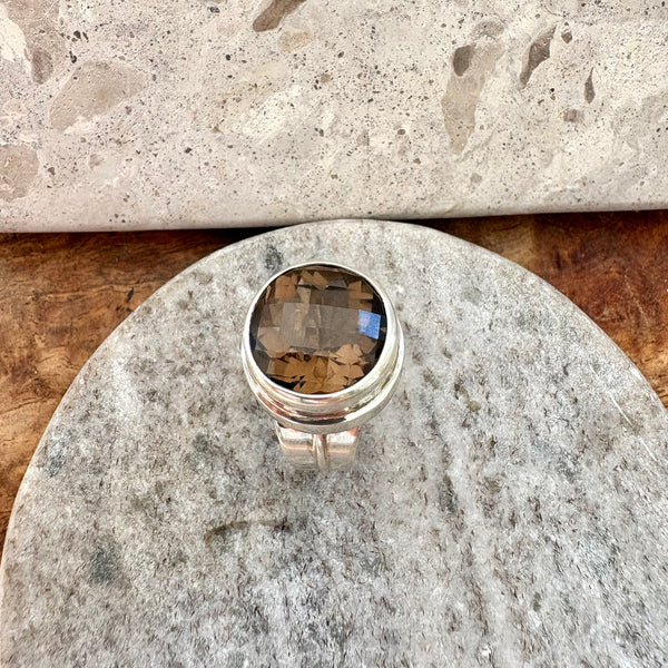 Smokey Quartz Ring-Tasmanian Jewellery and gemstones-Rare and Beautiful