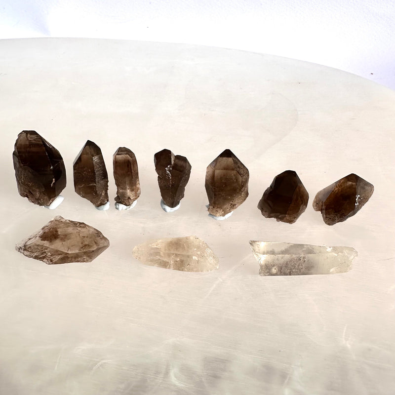 Smokey Quartz x10-Tasmanian Jewellery and gemstones-Rare and Beautiful