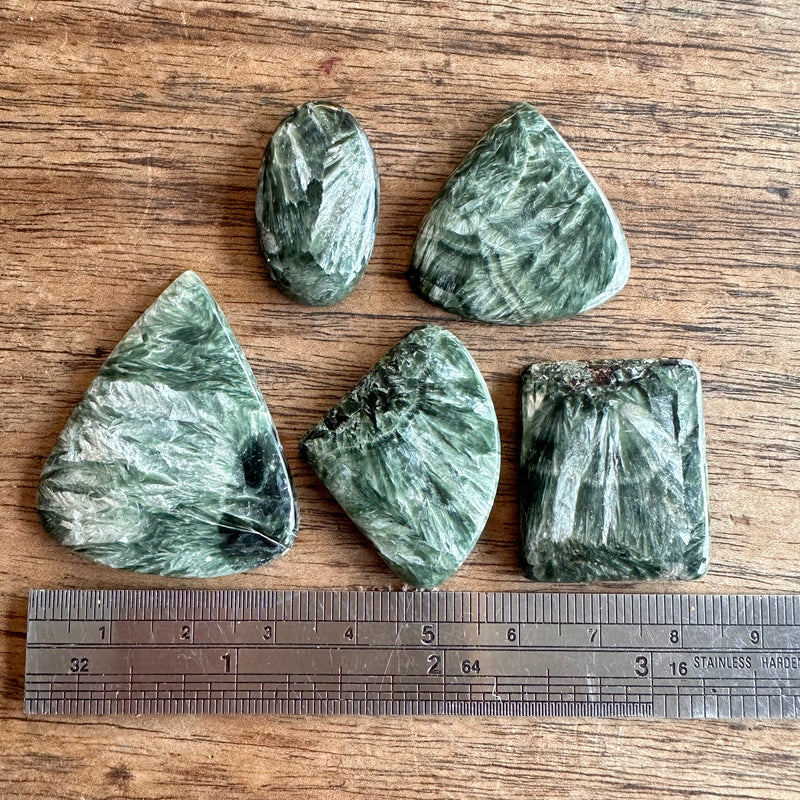 Seraphinite x5-Tasmanian Jewellery and gemstones-Rare and Beautiful