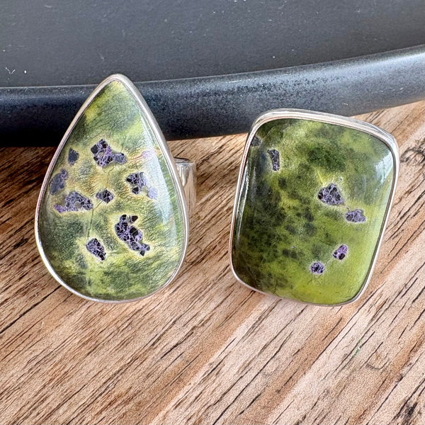 Large size Stitchtite rings-Tasmanian Jewellery and gemstones-Rare and Beautiful
