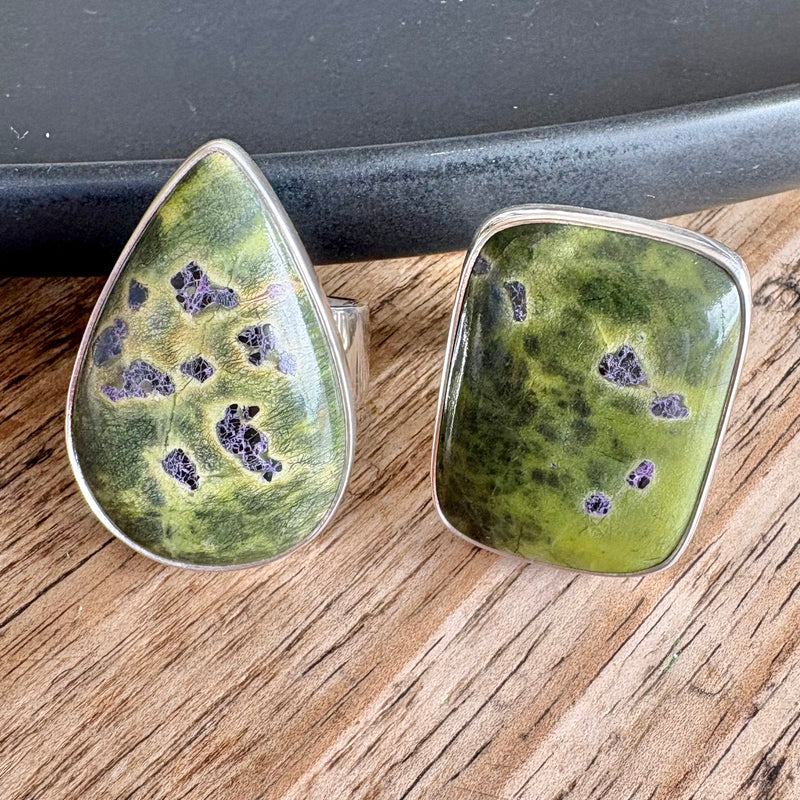 Large size Stitchtite rings-Tasmanian Jewellery and gemstones-Rare and Beautiful