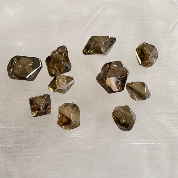 Zircon Crystals x10-Tasmanian Jewellery and gemstones-Rare and Beautiful