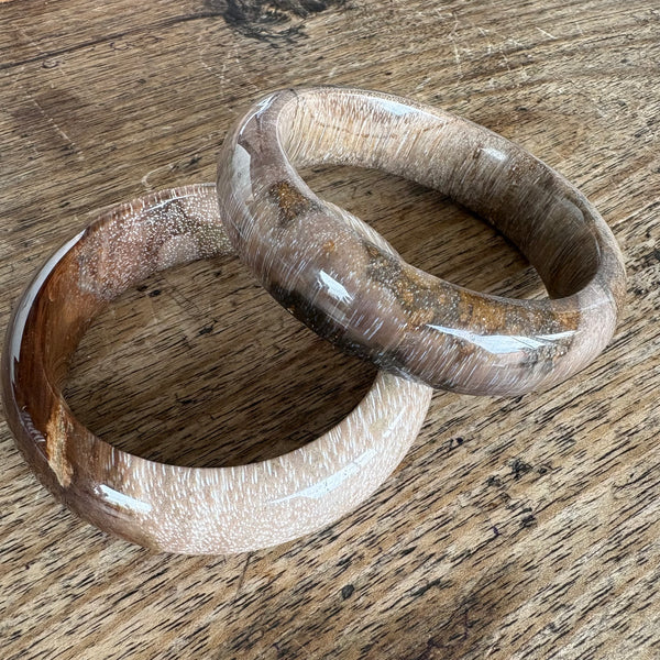 Fossil Palm Bangles-Tasmanian Jewellery and gemstones-Rare and Beautiful