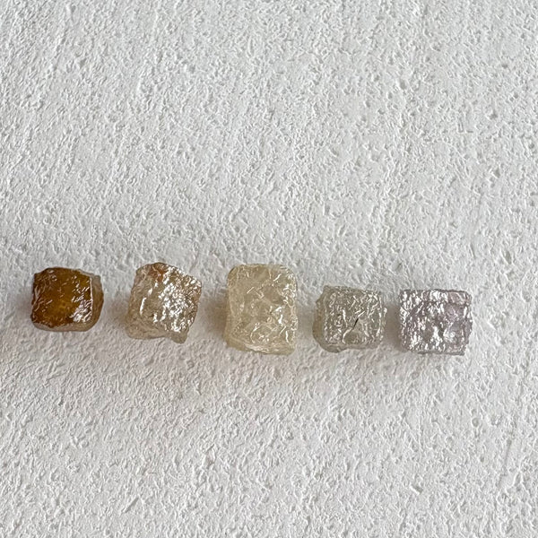 5 Cubic Diamond crystals (4)-Tasmanian Jewellery and gemstones-Rare and Beautiful