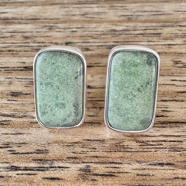 Petite Tasmanian Jade Studs-Tasmanian Jewellery and gemstones-Rare and Beautiful