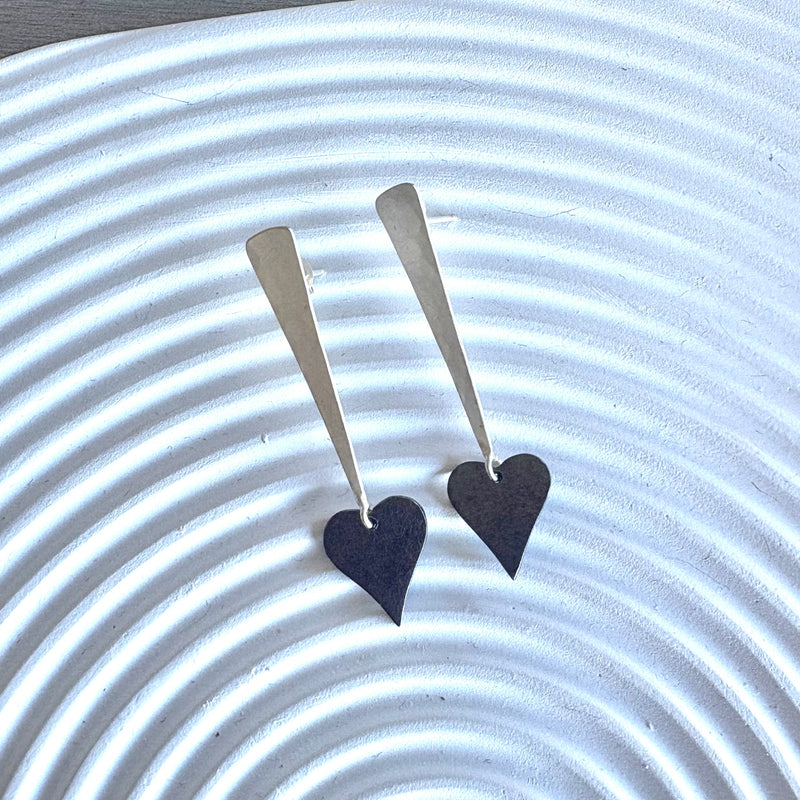 Sweet Heart Earrings-Tasmanian Jewellery and gemstones-Rare and Beautiful