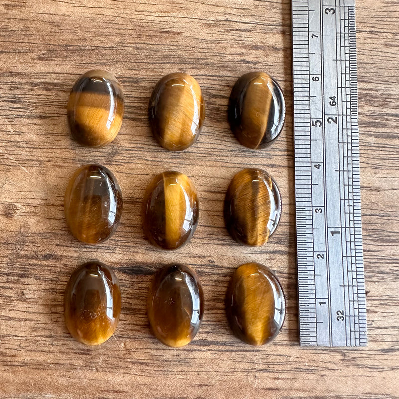 Tigers Eye x9-Tasmanian Jewellery and gemstones-Rare and Beautiful