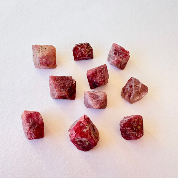 Spinel Crystals x10-Tasmanian Jewellery and gemstones-Rare and Beautiful