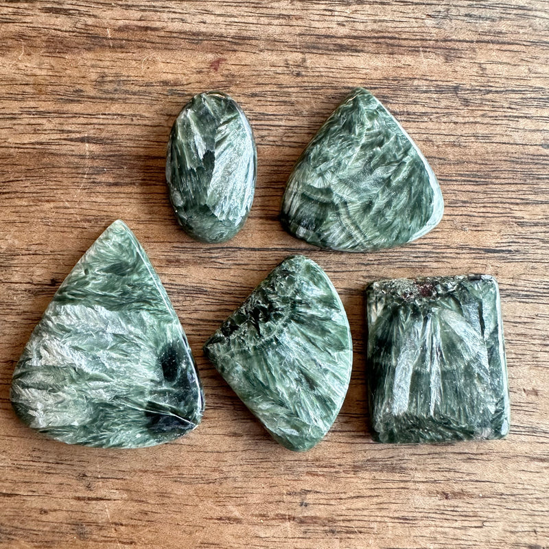 Seraphinite x5-Tasmanian Jewellery and gemstones-Rare and Beautiful