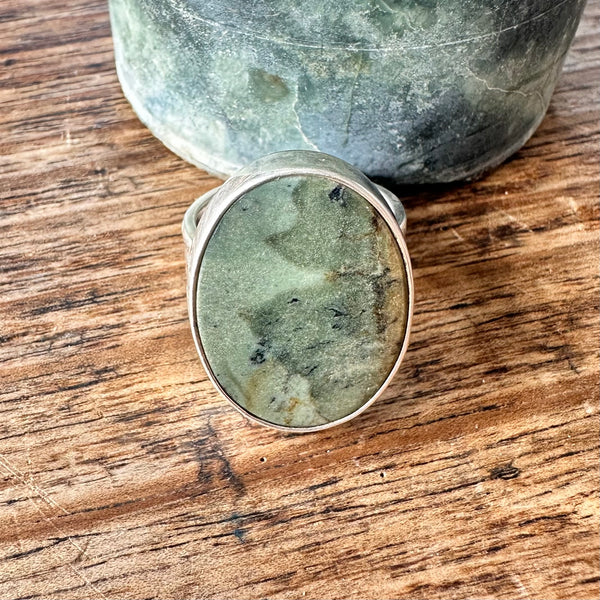 Oval Jade Ring-Tasmanian Jewellery and gemstones-Rare and Beautiful