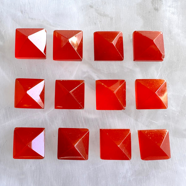 Carnelian x12-Tasmanian Jewellery and gemstones-Rare and Beautiful