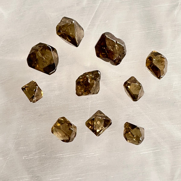 Zircon Crystals x10-Tasmanian Jewellery and gemstones-Rare and Beautiful