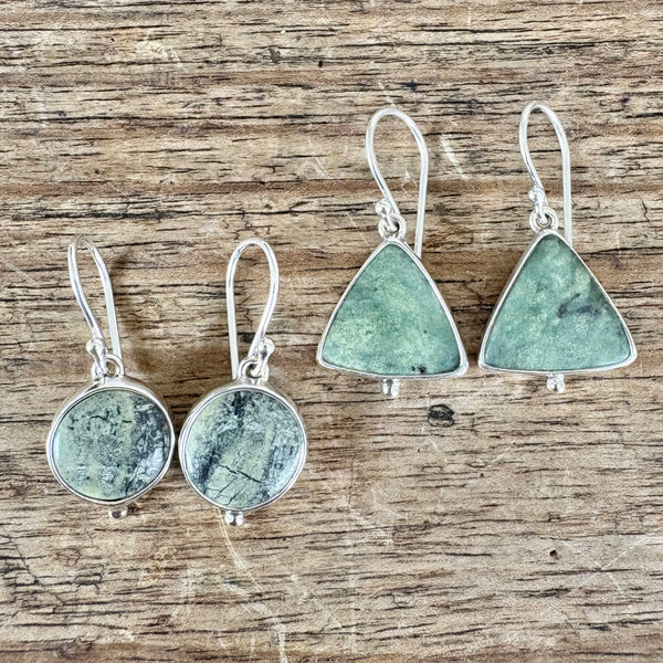 Elegant Jade drop earrings-Tasmanian Jewellery and gemstones-Rare and Beautiful