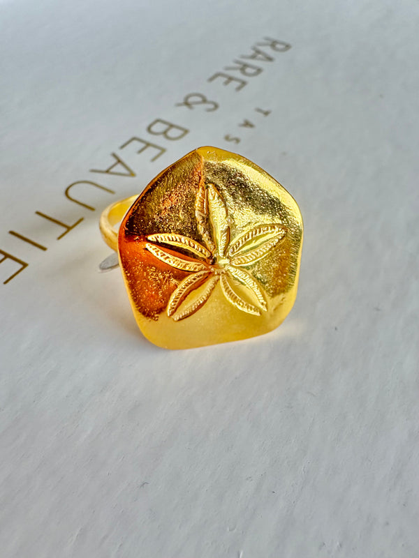 Sand Dollar Ring-Tasmanian Jewellery and gemstones-Rare and Beautiful