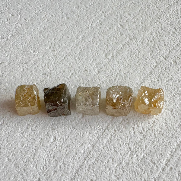 5 cubic diamond crystals (1)-Tasmanian Jewellery and gemstones-Rare and Beautiful