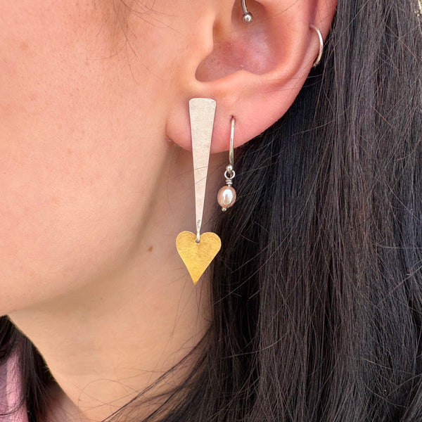 Sweet Heart Earrings-Tasmanian Jewellery and gemstones-Rare and Beautiful