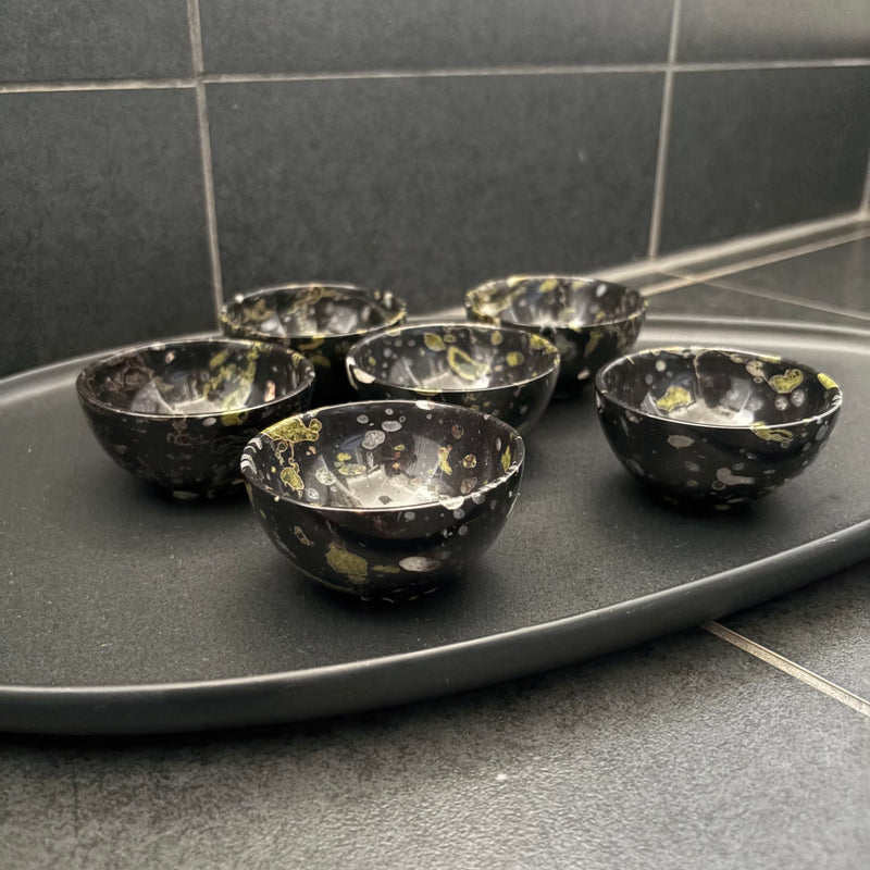 6x Puddingstone Bowls-Tasmanian Jewellery and gemstones-Rare and Beautiful
