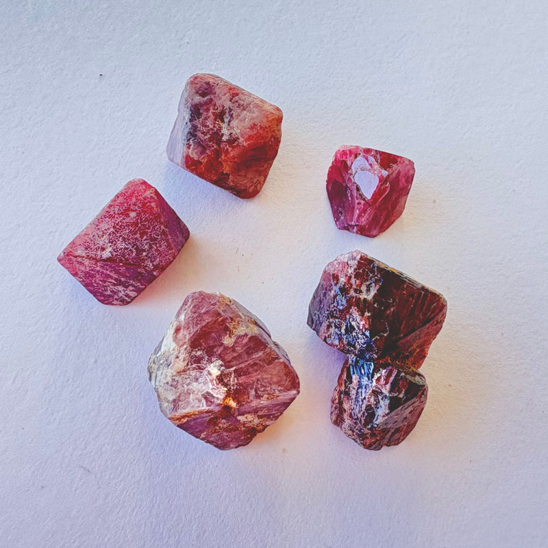 Spinel Crystals x5-Tasmanian Jewellery and gemstones-Rare and Beautiful