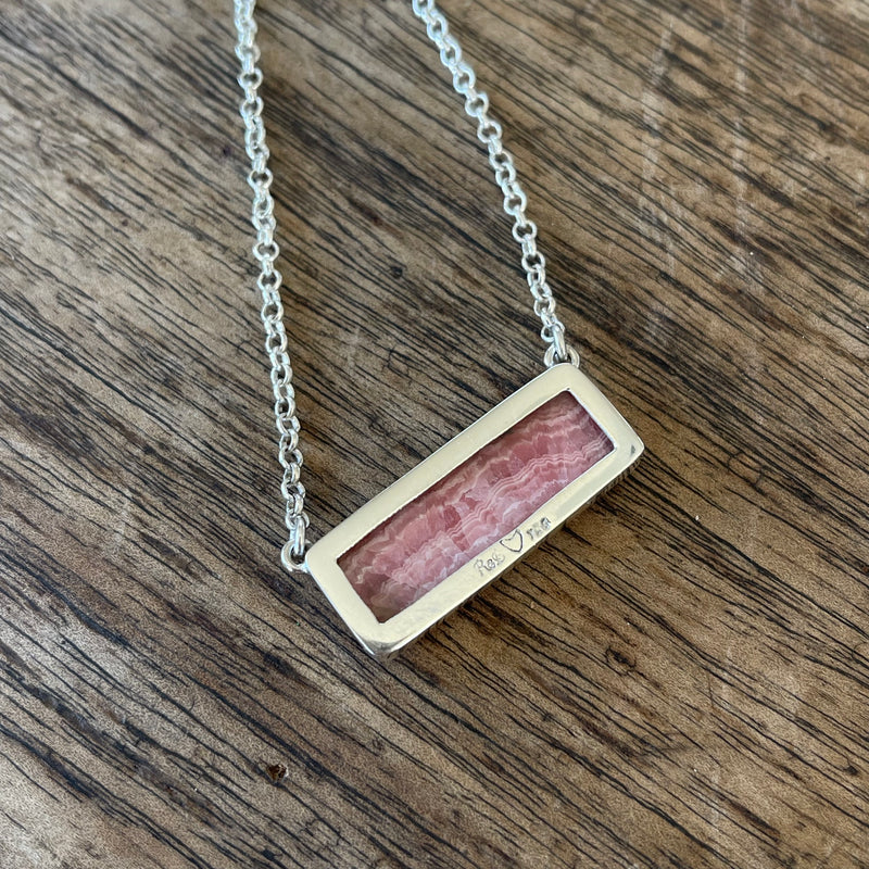 rhodochrosite necklace-Tasmanian Jewellery and gemstones-Rare and Beautiful