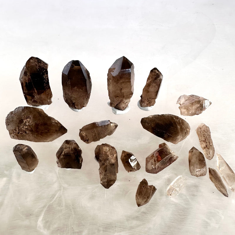 Smokey Quartz x19-Tasmanian Jewellery and gemstones-Rare and Beautiful