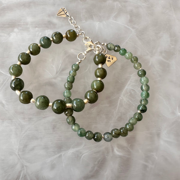 Jade Bead Bracelets-Tasmanian Jewellery and gemstones-Rare and Beautiful