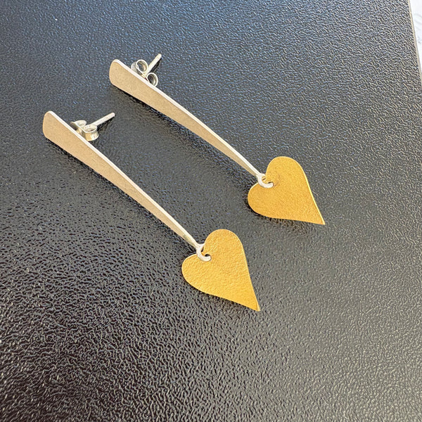 Sweet Heart Earrings-Tasmanian Jewellery and gemstones-Rare and Beautiful