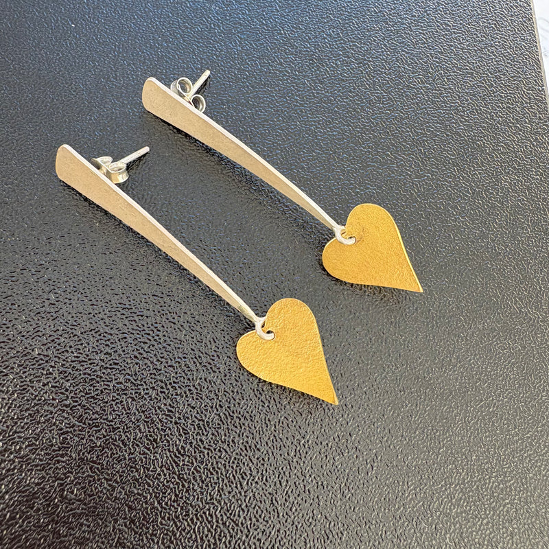 Sweet Heart Earrings-Tasmanian Jewellery and gemstones-Rare and Beautiful