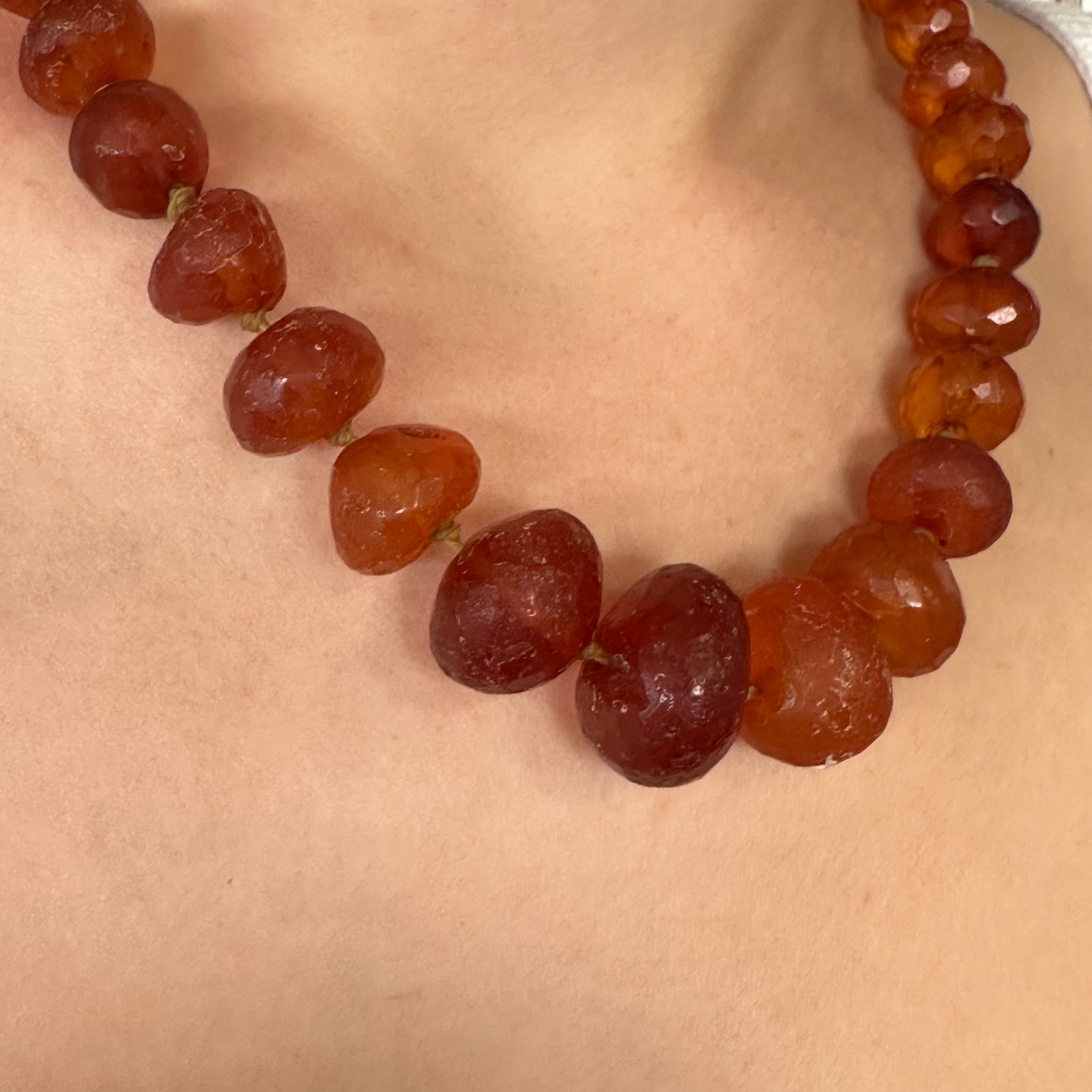Old Victorian Amber Necklace Antique Amber Necklace – Rare And