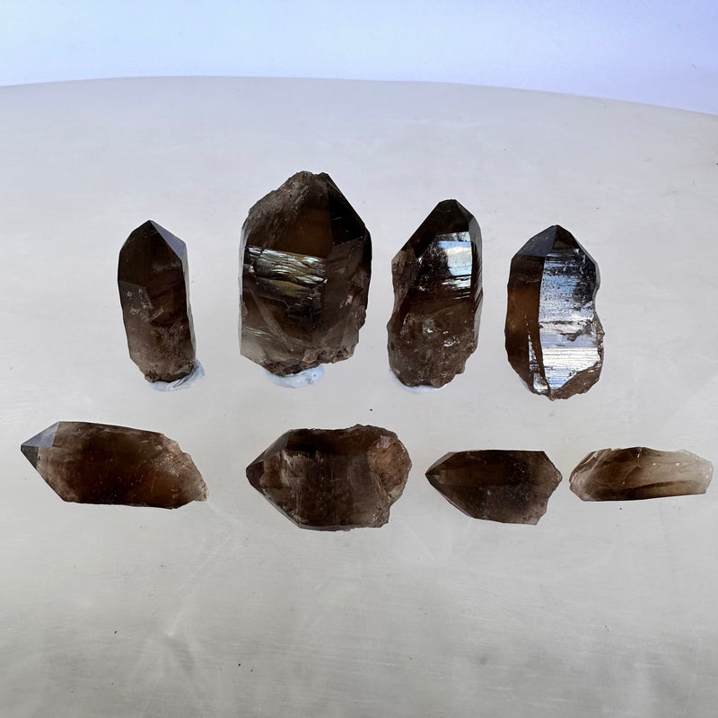 Smokey Quartz x8-Tasmanian Jewellery and gemstones-Rare and Beautiful