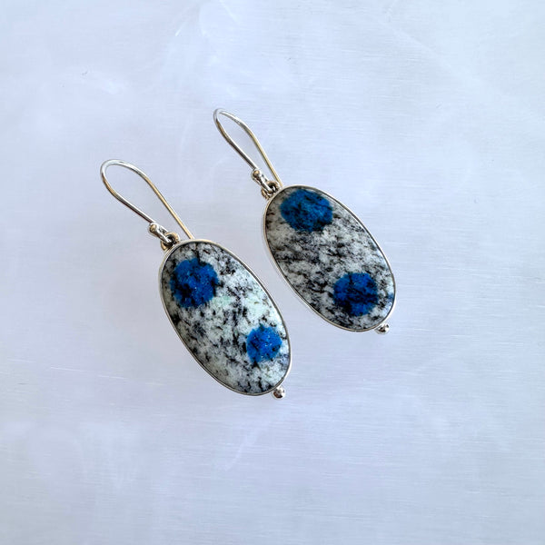 K2 Oval Drop Earrings-Tasmanian Jewellery and gemstones-Rare and Beautiful