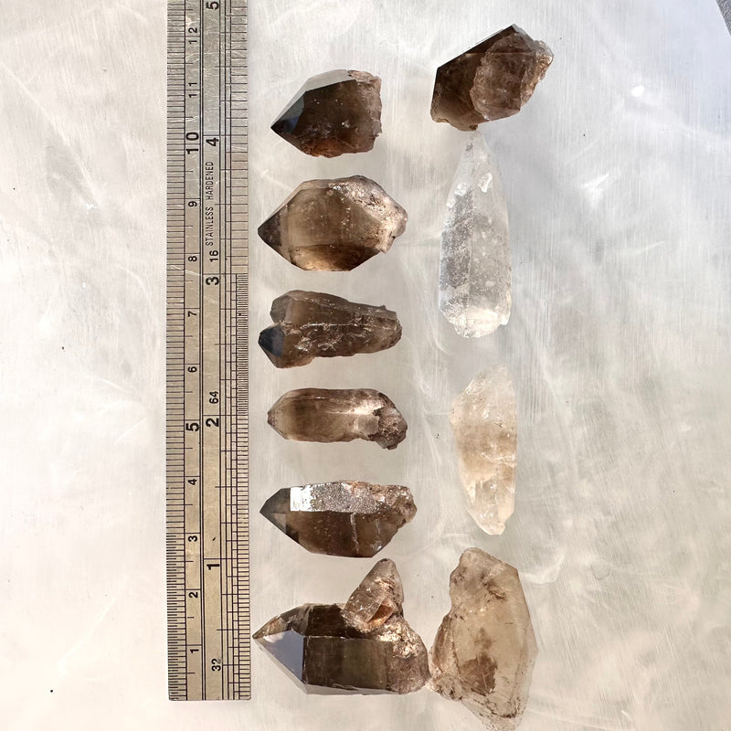 Smokey Quartz x10-Tasmanian Jewellery and gemstones-Rare and Beautiful