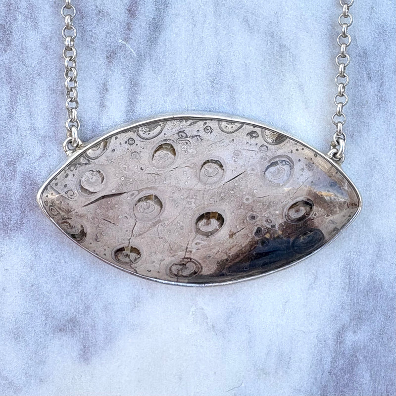Rare Fossil Fern Necklace-Tasmanian Jewellery and gemstones-Rare and Beautiful