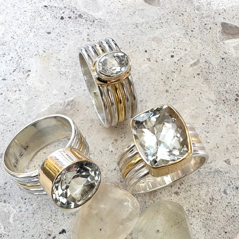 Killiecrankie Statement Ring with Mixed Metals