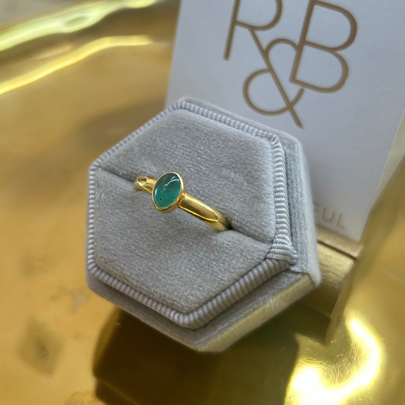 Solid Gold Emerald Rings-Tasmanian Jewellery and gemstones-Rare and Beautiful