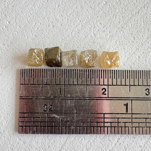 5 cubic diamond crystals (1)-Tasmanian Jewellery and gemstones-Rare and Beautiful