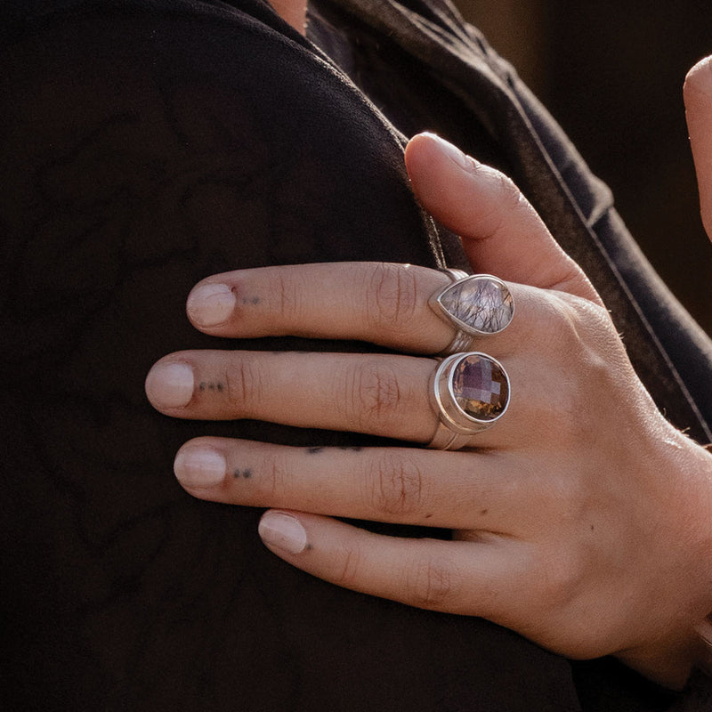 Smokey Quartz Ring-Tasmanian Jewellery and gemstones-Rare and Beautiful
