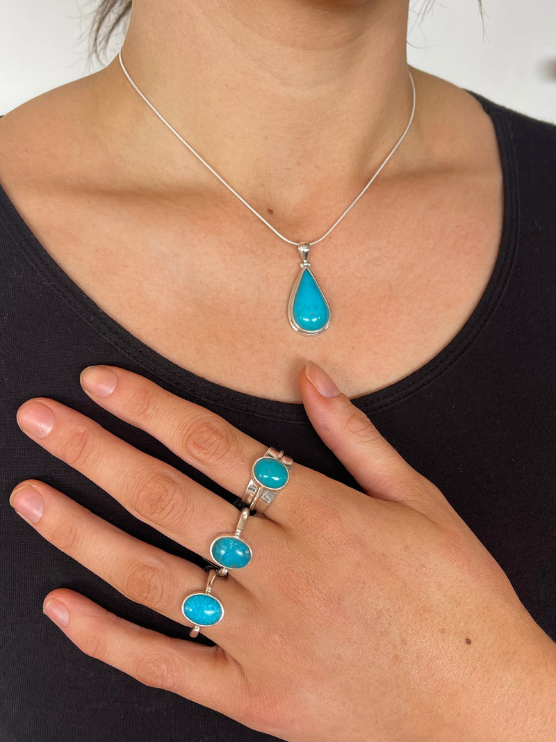 Persian Turquoise Pendant-Tasmanian Jewellery and gemstones-Rare and Beautiful