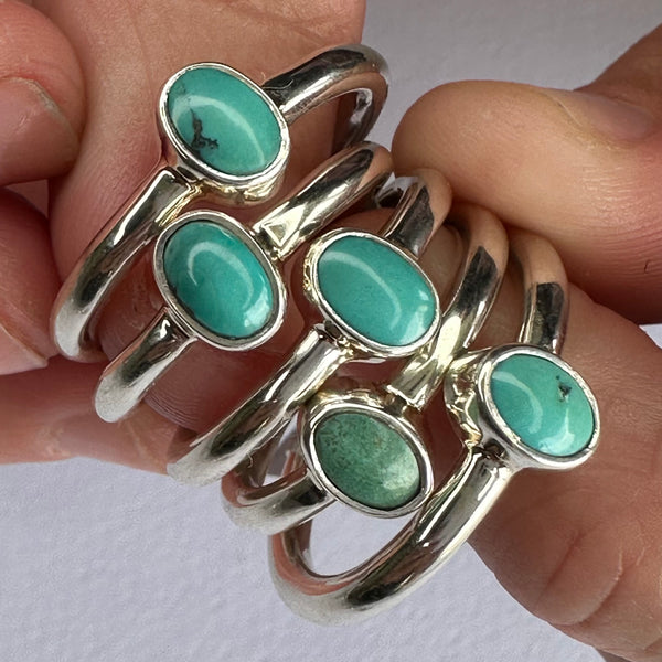 Sweet Turquoise Rings-Tasmanian Jewellery and gemstones-Rare and Beautiful