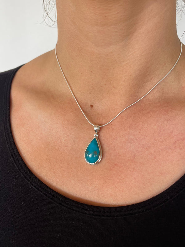 Persian Turquoise Pendant-Tasmanian Jewellery and gemstones-Rare and Beautiful