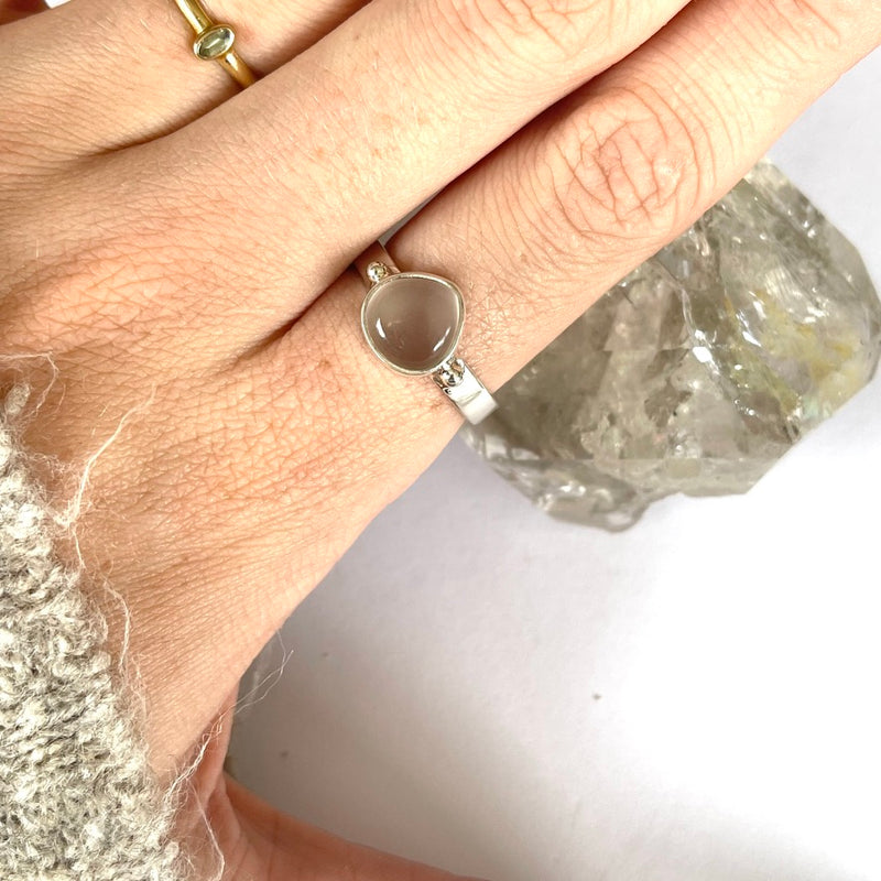 Rose Quartz Mali Ring-Tasmanian Jewellery and gemstones-Rare and Beautiful