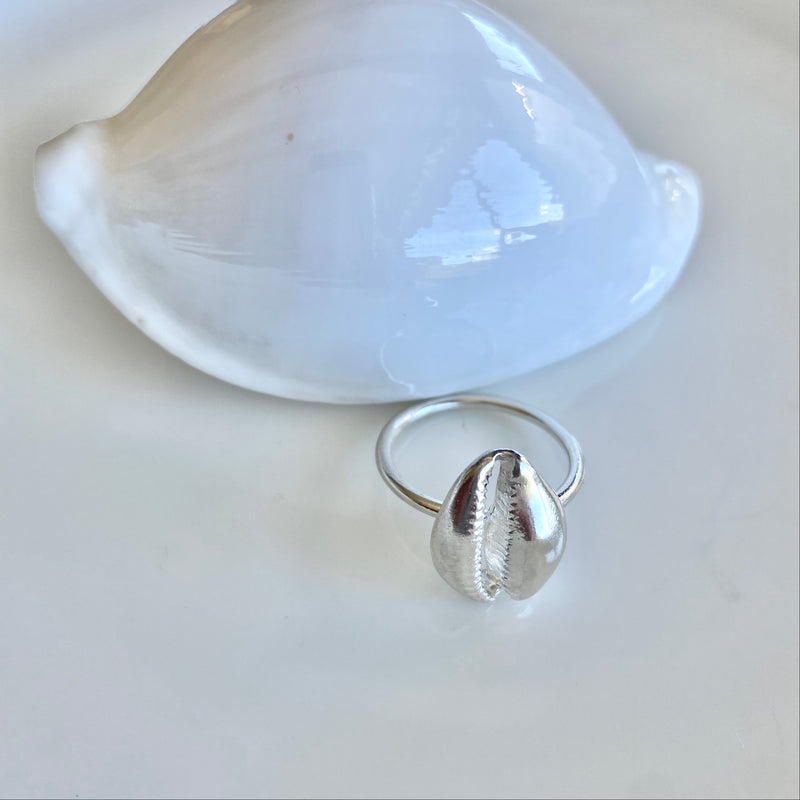 Cowrie Shell Ring - small-Tasmanian Jewellery and gemstones-Rare and Beautiful